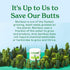 Caboo Tree Free Paper Towels, 8 Rolls, Earth Friendly Sustainable Kitchen Paper Towels with Strong 2 Ply