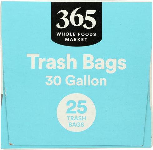 365 by Whole Foods Market Flexible Drawstring Trash Bags, 30GL, 25 Count