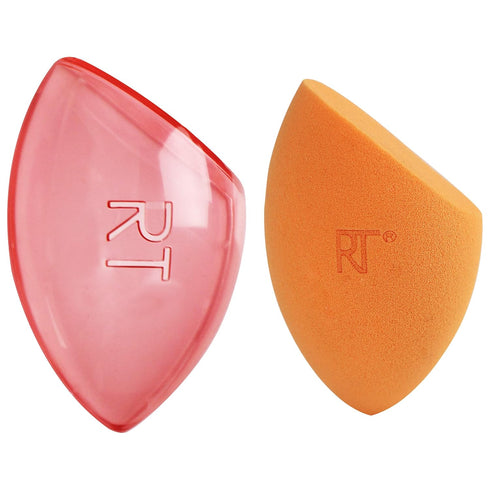 Real Techniques Miracle Complexion Sponge + Travel Case, 2 Piece Set, Makeup Blending Sponge for Foundation, Latex-Free