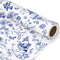 JarThenaAMCS Blue White Floral Wrapping Paper Roll, 17 Inch x 32.8 Ft Chinoiserie Flower Bird Gift Wrap Paper for Party