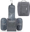 Narwey Small Hanging Toiletry Bag, Women Travel Makeup Organizer for Toiletries and Accessories (Medium, Grey)