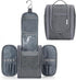 Narwey Small Hanging Toiletry Bag, Women Travel Makeup Organizer for Toiletries and Accessories (Medium, Grey)