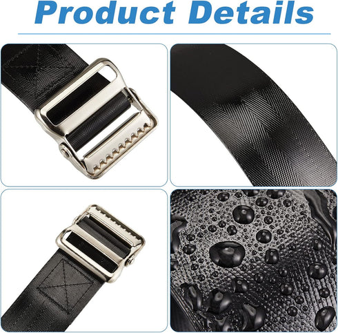Shappy Vinyl Gait Belt Transfer, 60 Inch Assist Device for Safety Occupational Therapy with Metal Buckle Handles