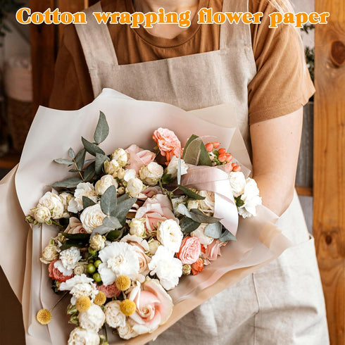 Jxiwfvl 38 11.8 Inch Packaging, Sheets Korean Flower Wrapping Paper, Cotton Bouquet Wrapping Tissue Paper, Waterproof