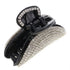 Women Lady Exquisite Black Small Size Acrylic Full Diamond Rhinestones Hair Jaw Clips Hairpin - Fancy Hair Claw Clip