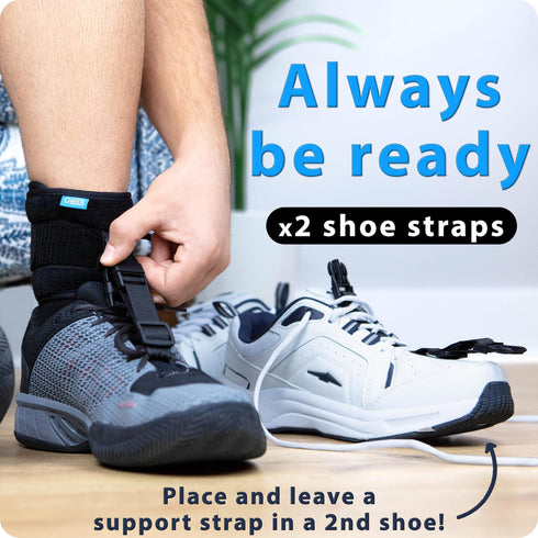 Omeer AFO Foot Drop Brace For Walking With Shoes Provides Adjustable Drop Foot Brace Support For Men Or Women Can Be