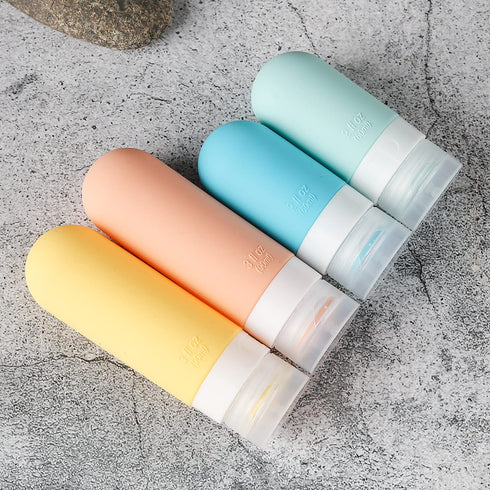 16 Pack Travel Bottles Set, TSA Approved Leak Proof Silicone Containers for Toiletries (16 pcs, White Pack)