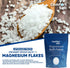 Magnesium Bath Flakes, 2 Pound Bag for Relaxation, Recovery, and Wellness Soak