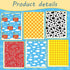 Set 12 Cowboy-Themed Gift Wrap Paper for Birthday Parties - Sheets