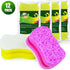 Scrub Sponge by Scrubit, Multipurpose Cellulose Cleaning Sponges, 12 Pack, Non Scratch Scouring Pad