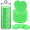 Sieral 120 Pcs Compressed Facial Sponges with Container, Disposable Sponge Pads for Cleansing, Makeup Removal, Green,