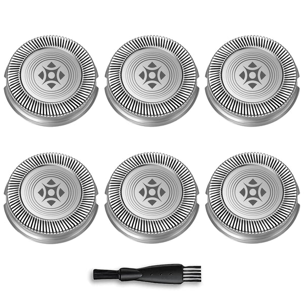 SH30 Replacement Heads for Philips Norelco Electric Shavers (6-Silver SH30)