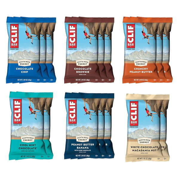CLIF BAR - Energy Protein Bars - Variety Pack - 6 Flavors