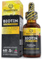Extra Strength Biotin Liquid Drops, 15,000 MCG, Hair Growth Supplement for Men & Women, Vegan & Kosher - 60 Servings