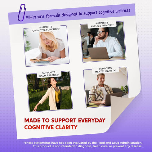 PEAKPURY All-in-1 150 Phosphatidylserine, Citicoline, Alpha-GPC & Uridine Supplement Supports Mental Clarity, Brain