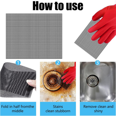 2024 New Upgrade Toilet Cleaning Screens, Flexible Scrubbing Pads for Hard Water, 5.5 x 4 Inch