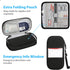 Insulin Cooler Travel Case with 2 Ice Packs, Water Resistant Insulated Diabetic Medication Organizer Bag (Black)