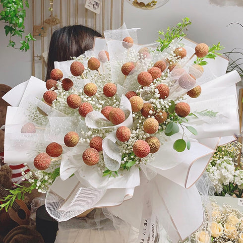 Gold Edge Flower Wrapping Paper, 20 Sheets White Waterproof Florist Bouquet Wrap 22.8*22.8 Inches for DIY Craft