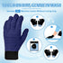 MIG4U Microfiber Gloves - Washable Dusting Gloves for House Cleaning - Blind Cleaner Duster Tool (Navy, S/M)