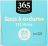 365 by Whole Foods Market Flexible Drawstring Trash Bags, 30GL, 25 Count