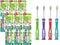 GUM Monsterz Children and Toddler Toothbrush, Soft Bristled Kids’ Toothbrush with Suction Cup, 2ct (6pk) for Ages 2+