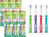 GUM Monsterz Children and Toddler Toothbrush, Soft Bristled Kids’ Toothbrush with Suction Cup, 2ct (6pk) for Ages 2+