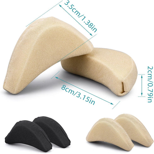 Sibba 8 Pieces Toe Filler Inserts Unisex Breathable Soft Big Toe Plug Forefoot Pad Shoe Filler for High Heel Foot Pain Relief for Women Girls