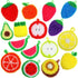 16 Pcs Fruit Dish Scrubber - Non Scratch Reusable Kitchen Scrubber for Dishwashing