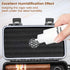 Flauno Travel Cigar Humidor Case, Portable Box with Humidifier Disc & Cutter, Waterproof and Airtight for 10 Cigars