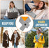 Heated Neck Wrap Scarf for Pain Relief, Neck Heating Pad with 5000mAh Power Bank, Cordless Electric Heated Neck Warmer