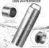 Small Pill Case with 2 Compartments, Portable Metal Keychain Pill Holder, Waterproof Mini Stainless Steel Organizer for