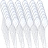 500 Pcs Clear Mini Spoons for Desserts, Small Plastic Tasting Spoon, Tiny Disposable Spoons for Sample, 3.7 x 0.8 Inch