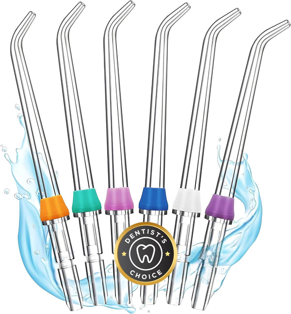 Water Flosser Replacement Tips for Waterpik - 6 Classic Jet Tips Replacement Heads