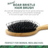 Natural Boar Bristle Hair Brush for Women, Men, Kids; Detangling Brush for Fine, Straight, Thick, Curly Hair (oval)