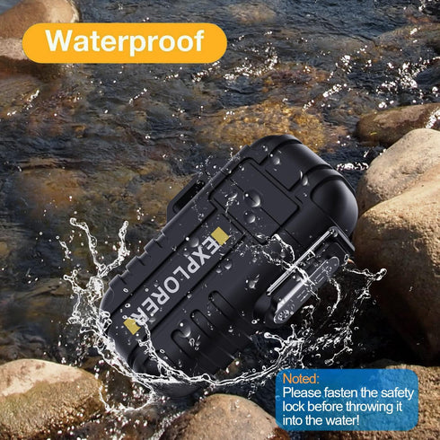Waterproof Butane Torch Lighter - Refillable Windproof Jet Flame Lighter for Fireplace, Fireworks, Grill, Camping BBQ,