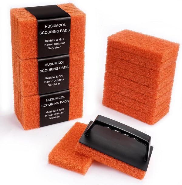 Hand-Held Griddle Cleaning Pads for Blackstone Flat Top - Non-Scratch Grill Scrub Pads, Bathroom Scrubbing Pads (22
