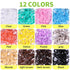 YGDZ Elastic Hair Bands, 1500 pcs Hair Ties, Colorful Rubber Bands for Girls, Women, Toddler