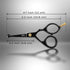 Rounded-Tip Small Trim Scissors for Men 4.2" | Professional Grooming Scissors for Nose Hair, Beard & Mustache