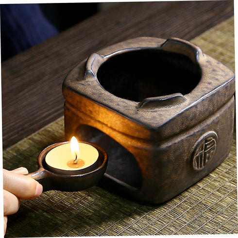 NIOMICO Candle Diffuser Ceramic Aromatherapy Oil Warmer Detachable Pot Tea Light Wax Melt Warmer for Bedroom, Living