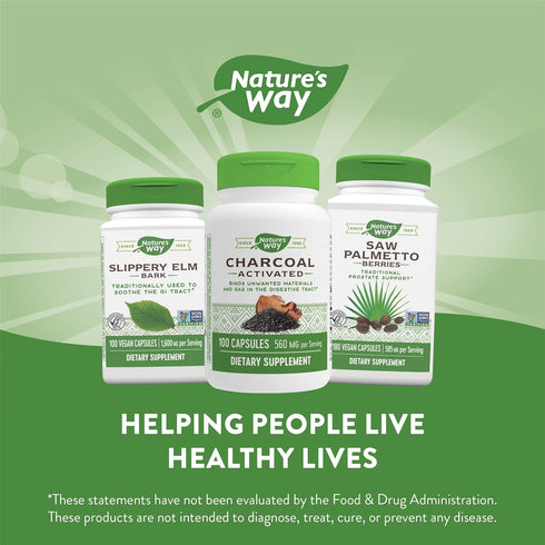 Nature's Way Activated Charcoal, Digestive Supplement, 100 Capsules
