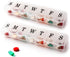 Deke Home Weekly Pill Organizer (2 Pack) - 7 Day Pill Box with Large Compartments, Easy Open, BPA Free, Travel Friendly