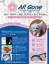 Any Odor, Any Place, ALL GONE! Eco-friendly, allergy-free, safe for kids and pets, no artificial fragrances