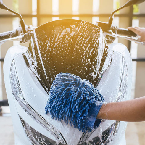 6 pcs Microfiber Dusting Mitt Gloves, Washable Car Wash Mitt for Cleaning