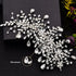 Wedding Headband Bridal Hair Pieces, Silver Rhinestone Hair Side Comb Accessories for Women (Right)