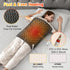 Woomer Faux Fur Electric Heating Pad for Back Pain Relief, Extra Large 20” x 24”, Two-Sided, Moist Mode, 6 Adjustable