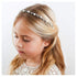 SWEETV Silver Pearl Flower Girl Headpiece Girls Headband for Wedding Princess Hair Accessories Birthday Party