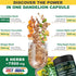 Dandelion Root Supplement 7500mg 6in1 for Digestion, Heart Health & Immune - Blended with Ginger, Turmeric Curcumin, Ceylon Cinnamon, Lemon Balm & Holy Basil - 100 Dandelion Capsules