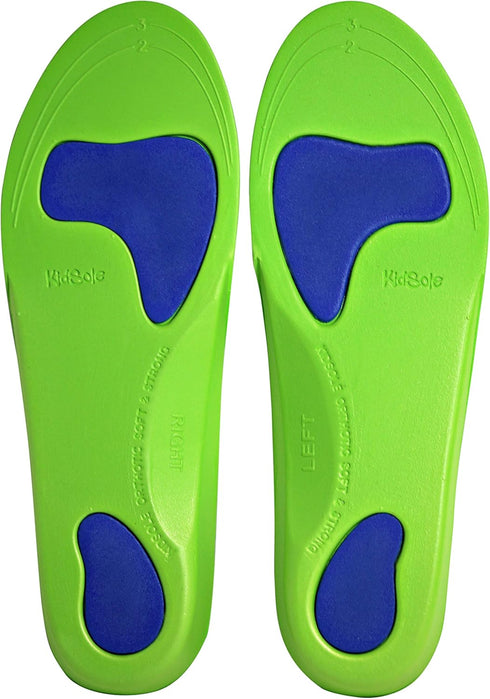 Neon Fix Sport Premium Grade Orthotic Insole for Active Children with Flat Feet - Lightweight Arch Support (22 CM, US