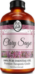Oil of Youth Essential Oils 8oz - Clary Sage Essential Oil - Therapeutic Grade