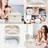 Large Cute Makeup Bag for Women, Floral Coquette Aesthetic Toiletry Organizer Bag for Travel